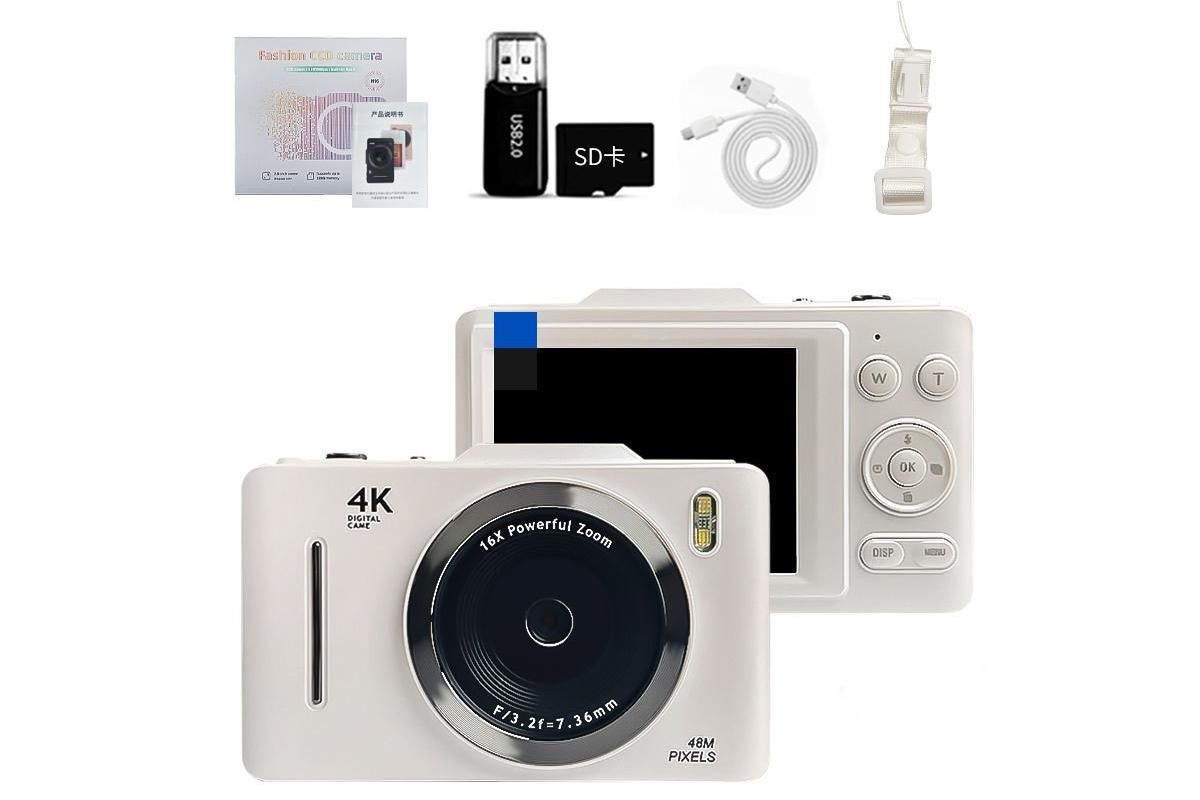 Digital Camera 4K Vlogging Camera for Photography with 32GB Card 48MP Portable Digital Camera with 16X Zoom - V1263-JX-6745-2