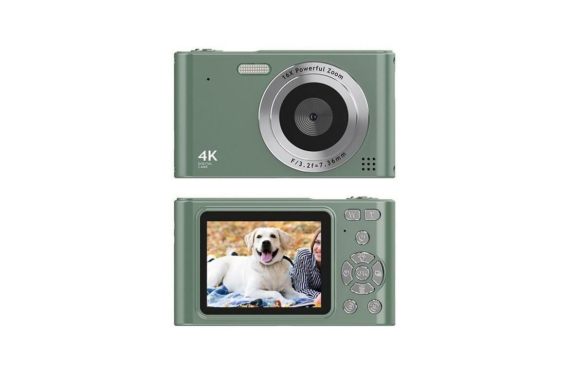 4K HD Digital Camera for Photography and Video Vlogging Camera Camera with 32G Memory Card 16X Digital Zoom V1263-JX-6748-3