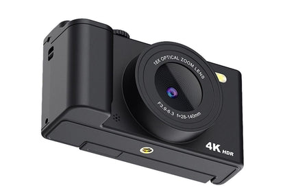 4K Digital Camera Flip Screen Autofocus for Vlogging and Photography Beginners - Black V1263-JX-6749-1