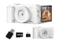 4K Digital Camera Flip Screen Autofocus for Vlogging and Photography Beginners - White V1263-JX-6749-2