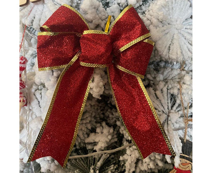 Fabric Xmas Bowknot-Red V1263-JX-675