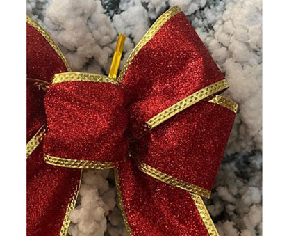 Fabric Xmas Bowknot-Red V1263-JX-675