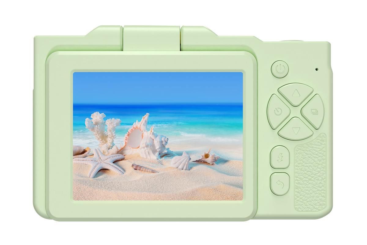 Digital Camera With 180 Degree Flip Screen 16X Digital Zoom Camera With 32G Memory Card -Green V1263-JX-6750-1