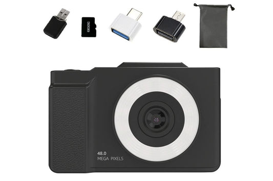 Digital Camera With 180 Degree Flip Screen 16X Digital Zoom Camera With 32G Memory Card -Black V1263-JX-6750-2