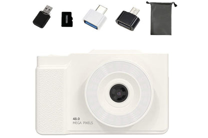Digital Camera With 180 Degree Flip Screen 16X Digital Zoom Camera With 32G Memory Card -White V1263-JX-6750-3