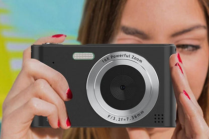 4K Digital Camera for Photography Vlogging Camera for YouTube Video 16X Digital Zoom with 32G Memory Card - V1263-JX-6752-1