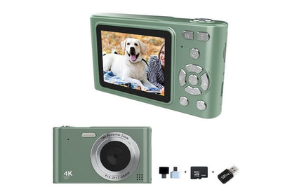 4K Digital Camera for Photography Vlogging Camera for YouTube Video 16X Digital Zoom with 32G Memory Card - V1263-JX-6752-3