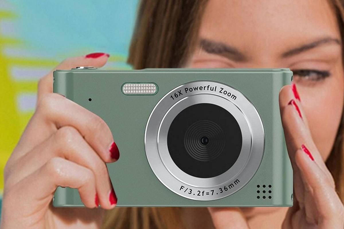 4K Digital Camera for Photography Vlogging Camera for YouTube Video 16X Digital Zoom with 32G Memory Card - V1263-JX-6752-3
