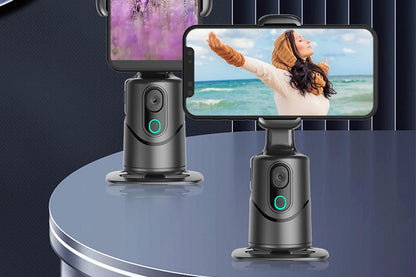 Auto Face Tracking Tripod 360 degrees Rotating Auto Tracking Phone Stand with Remote Gesture Control for V1263-JX-6754