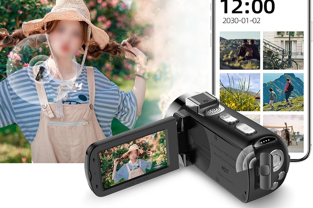 4K Video Camera Camcorder 64MP Vlogging Camera With 28X Digital Zoom for YouTube - Standard Version V1263-JX-6755