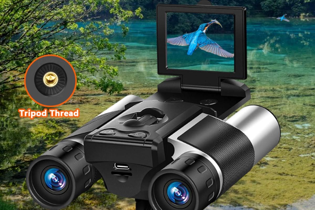 HD Digital Binoculars with 2Inch LCD Screen Video Recording & Night Vision for Bird Watching V1263-JX-6756