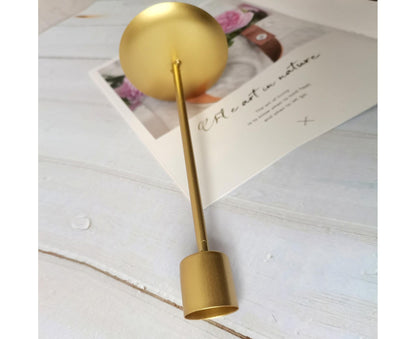 2Pcs Candlestick Exquisite Decorative Simple Nordic Style Candlelight Stand Home Decor -Golden V1263-JX-676