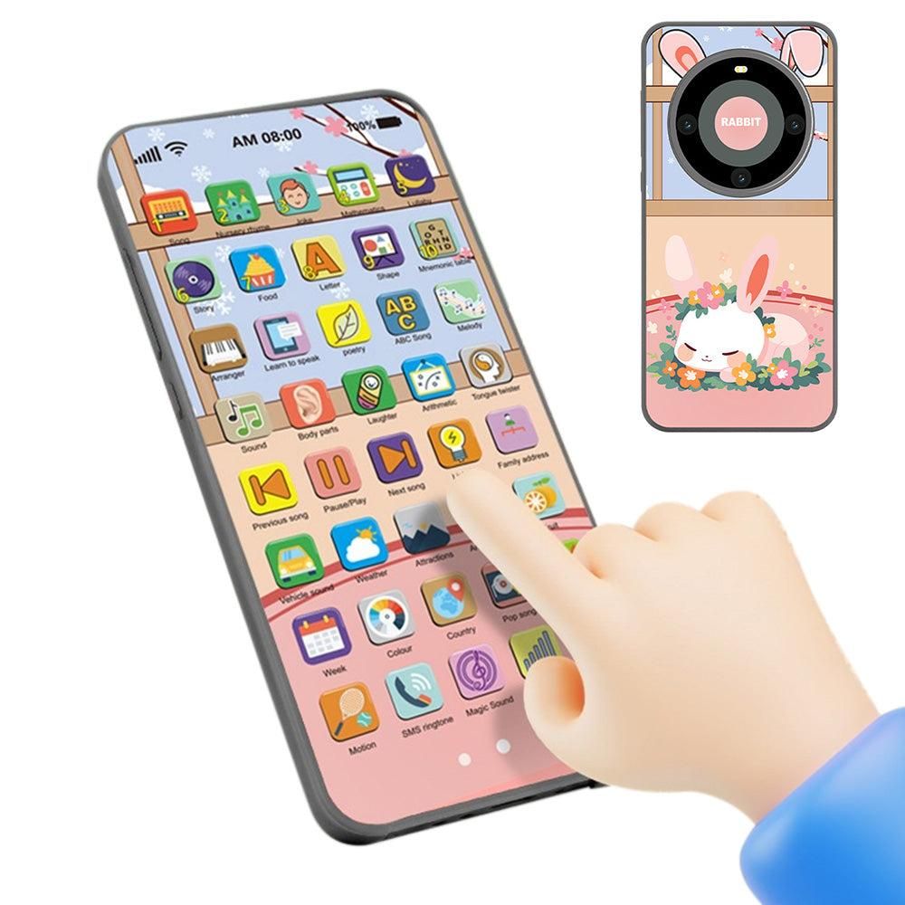 Learning Phone Toy with Over 10000 Educational Contents Touch Screen Early Education Gift for 3 year old+ - V1263-JX-6761-1