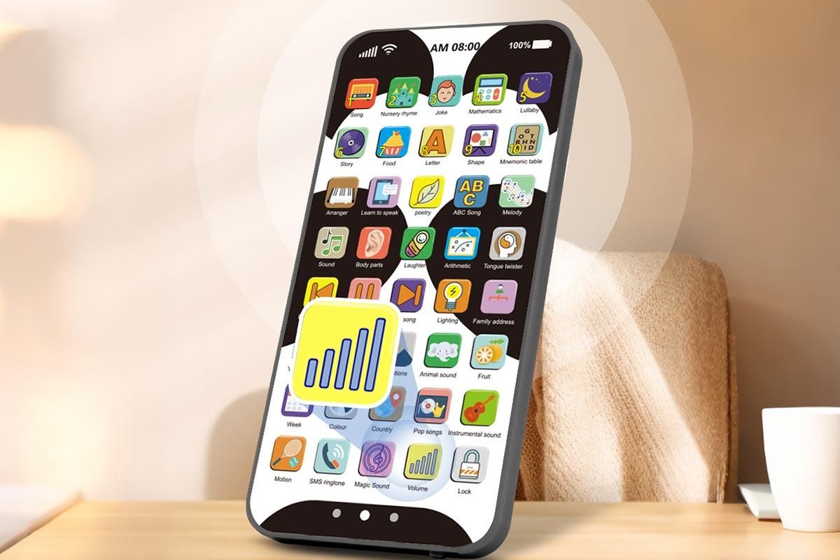 Learning Phone Toy with Over 10000 Educational Contents Touch Screen Early Education Gift for 3 year old+ - V1263-JX-6761-3