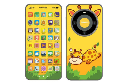 Learning Phone Toy with Over 10000 Educational Contents Touch Screen Early Education Gift for 3 year old+ - V1263-JX-6761-3