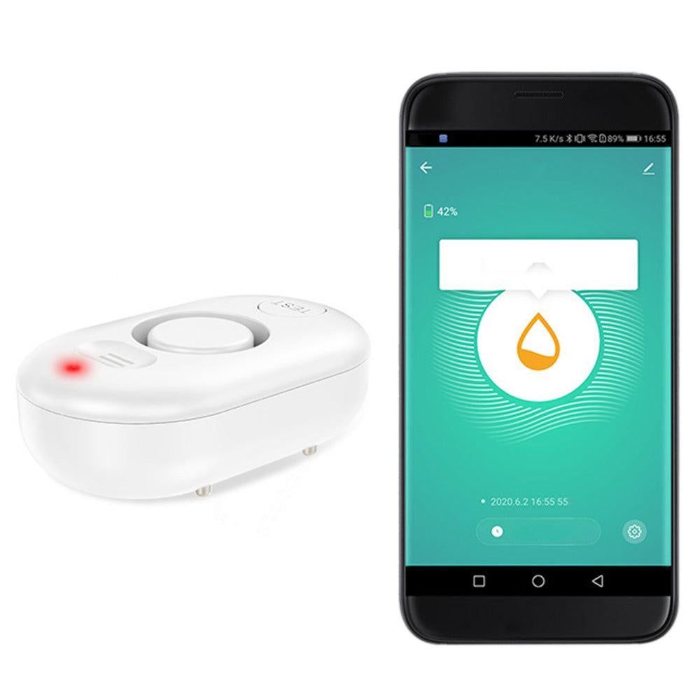 100dB WiFi Water Leak Detector Wireless Smart Water Sensor Alarm with Tuya App Notifications V1263-JX-6772