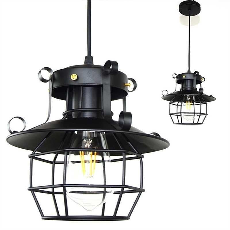 Retro Iron Cage Chandelier Personality Bar Cafe Decorative Light without Light Source V1263-JX-6773