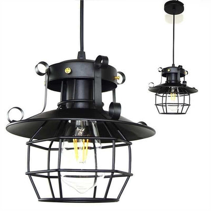 Retro Iron Cage Chandelier Personality Bar Cafe Decorative Light without Light Source V1263-JX-6773