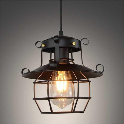 Retro Iron Cage Chandelier Personality Bar Cafe Decorative Light without Light Source V1263-JX-6773