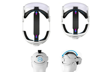 Elite Strap for Meta Quest 3 2 3s Adjustable VR Head Strap with Balance Design Comfort Headband V1263-JX-6782