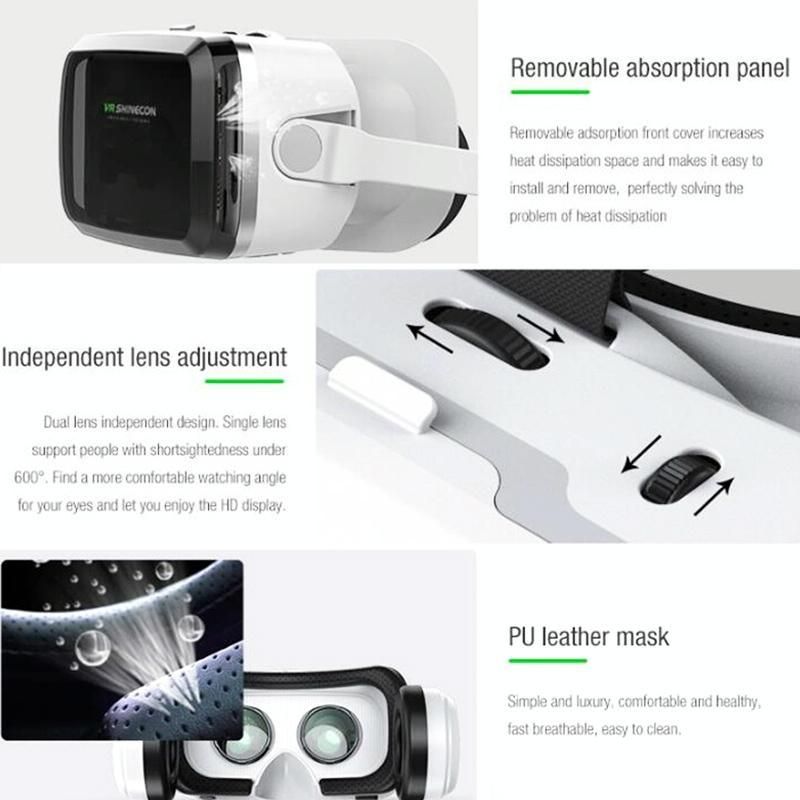 Wireless 3D VR Headset With Bluetooth - Compact V1263-JX-6784