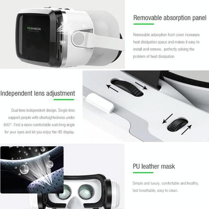 Wireless 3D VR Headset With Bluetooth - Compact V1263-JX-6784
