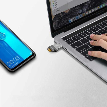 Type-C USB-C USB 3.1 High Speed OTG Memory Card Reader For Type-C Smart Phone Tablet Laptop Macbook V1263-JX-6788