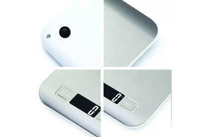 5KG Stainless Steel Digital Electronic Kitchen Scale Postal Scales 1g LCD Backlight Weight Black V1263-JX-6789