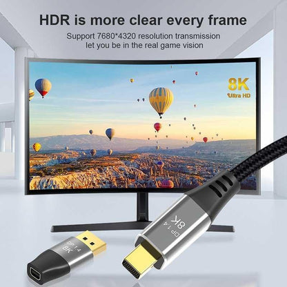 DP1.4 8K DP Male to Mini DP Female Two-Way Mutual Conversion HD Conversion Adapter V1263-JX-6790