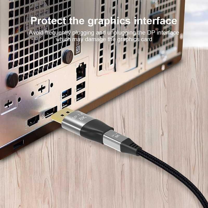 DP1.4 8K DP Male to Mini DP Female Two-Way Mutual Conversion HD Conversion Adapter V1263-JX-6790