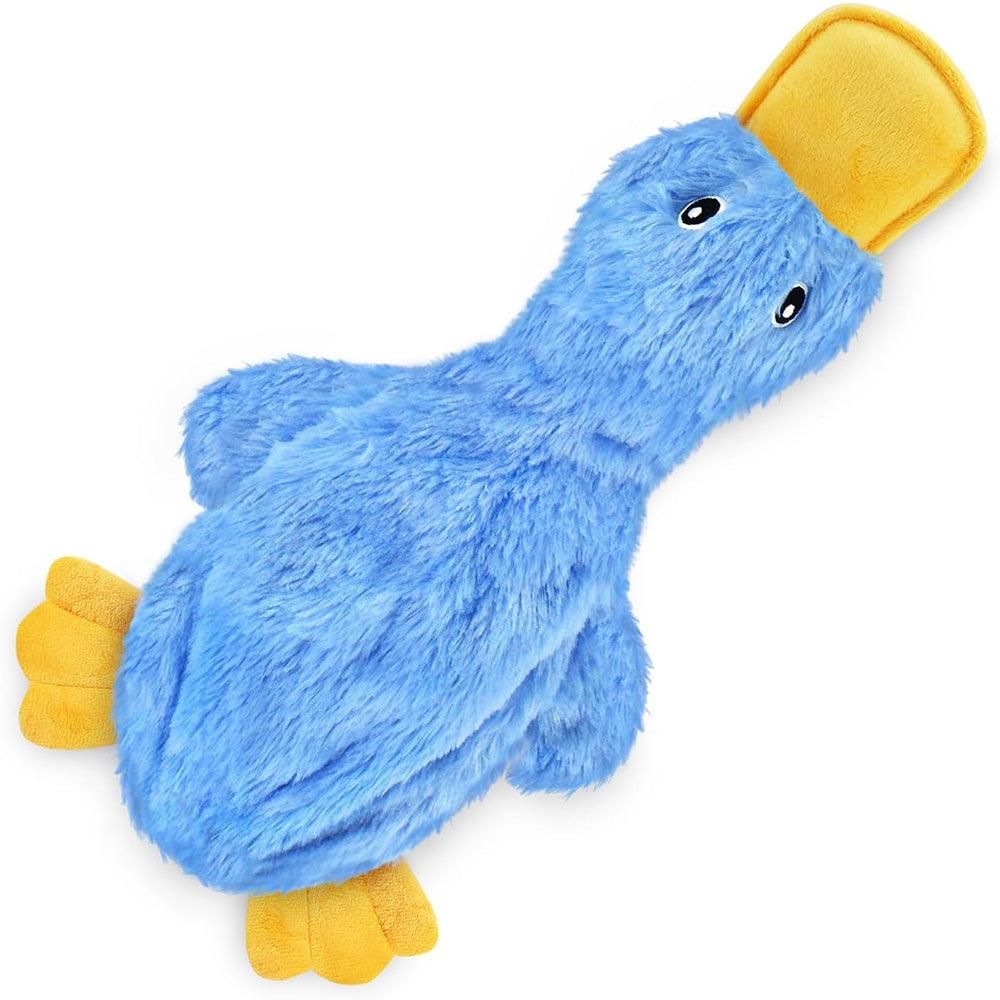 Interactive Plush Duck Dog Toy - Chew Toy for Small Dogs Blue V1263-JX-6802