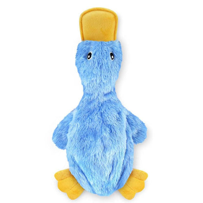 Interactive Plush Duck Dog Toy - Chew Toy for Small Dogs Blue V1263-JX-6802