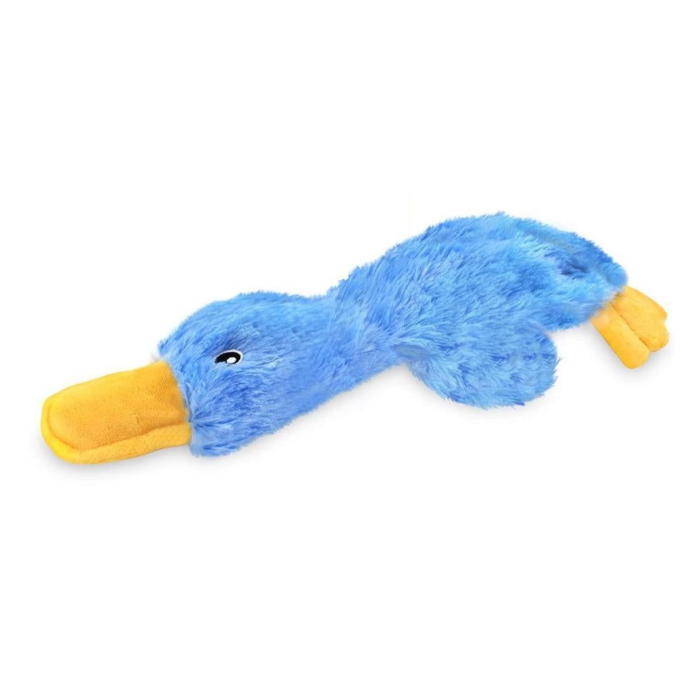 Interactive Plush Duck Dog Toy - Chew Toy for Small Dogs Blue V1263-JX-6802