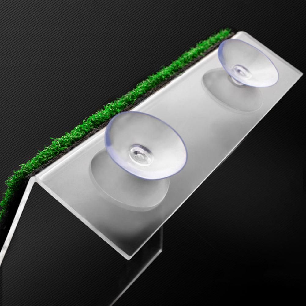 Turtle Basking Platform Simulation Grass Turtle Ramp for Fish Tank Aquarium - M V1263-JX-6803-2