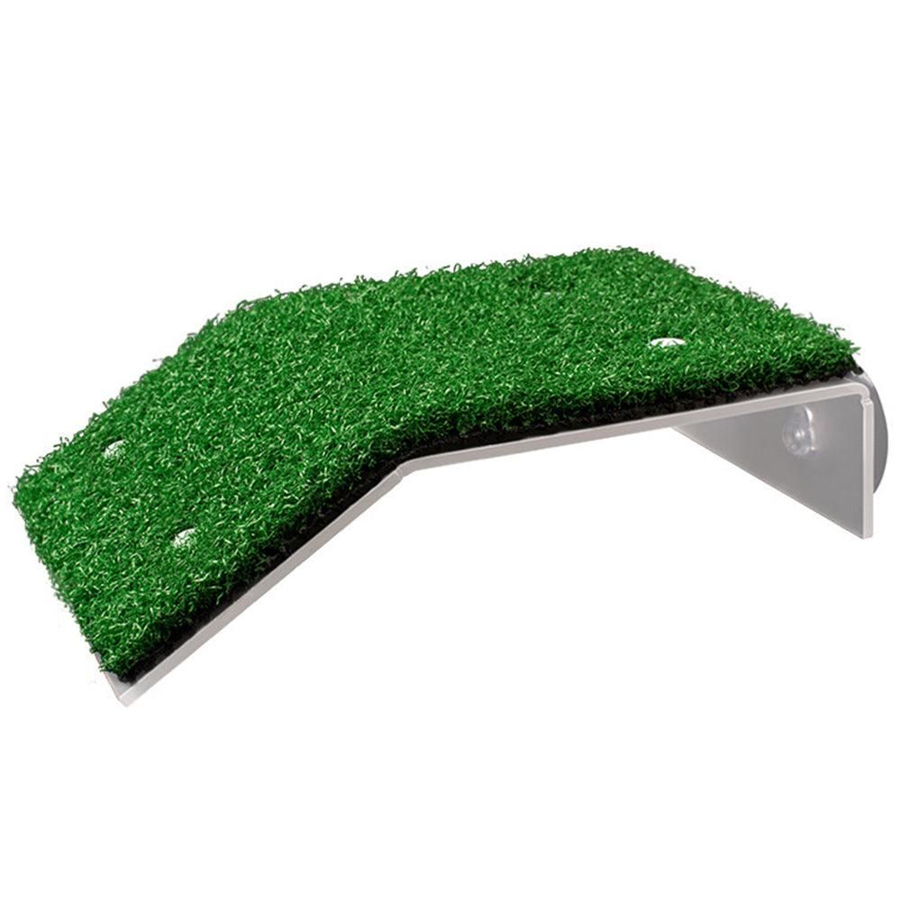 Turtle Basking Platform Simulation Grass Turtle Ramp for Fish Tank Aquarium - M V1263-JX-6803-2
