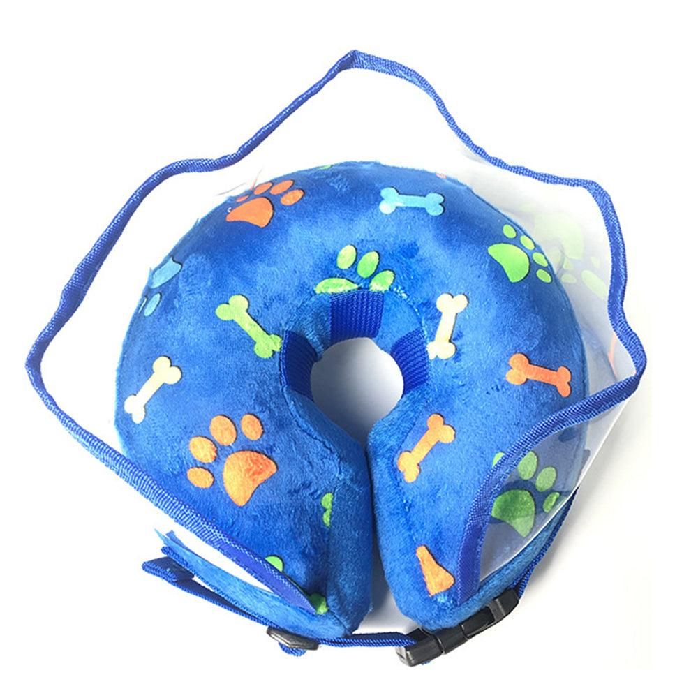 Soft Inflatable Pet Dog Cone Collar Anti Licking Scratching Blue - L V1263-JX-6804-3