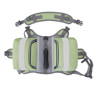 Travel Outdoors Pet Dog Backpack Adjustable Camping Hiking Dog Backpack Green V1263-JX-6805