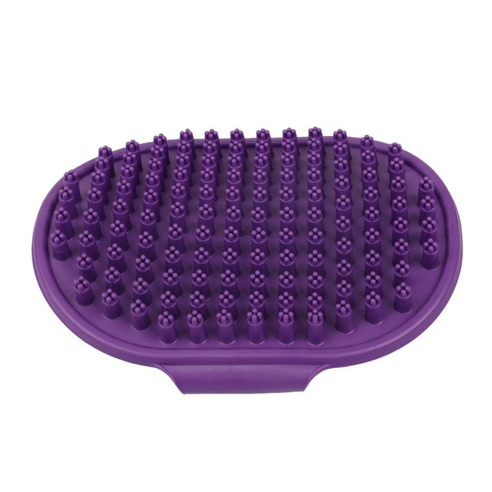 2PCS Pet Grooming Tools Double-Sided Brush for Shedding and Bathing for Short/Long Haired Dogs Cats Purple V1263-JX-6806