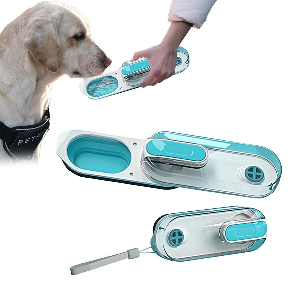 350ml Foldable Pet Dog Water Bottle Leak-proof Water Feeder for Travel Walking Hiking Grey V1263-JX-6813