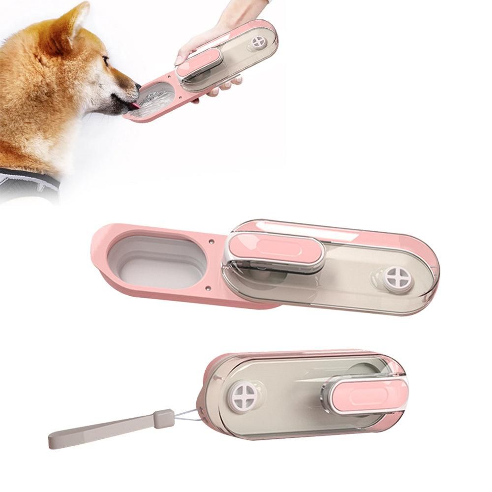350ml Foldable Pet Dog Water Bottle Leak-proof Water Feeder for Travel Walking Hiking Grey V1263-JX-6813