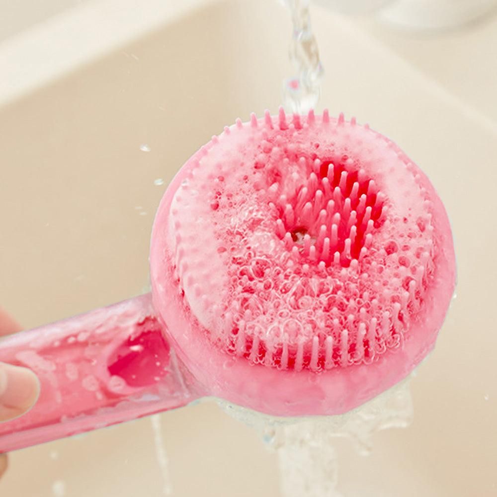 2-in-1 Pet Bath Brush with Built-in Shampoo Dispenser Dog Shampoo Bubble Maker Dog Cat Bathing Grooming Tool V1263-JX-6816