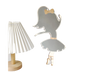 Ballet Girl Wall Mirror-Natural V1263-JX-682