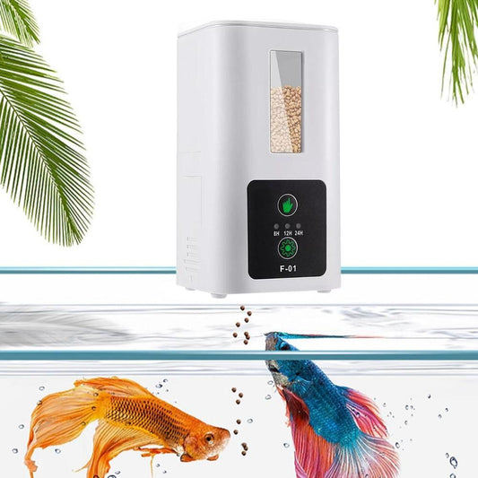 300ML Automatic Fish Feeder Intelligent Timing Aquarium Food Dispenser V1263-JX-6822