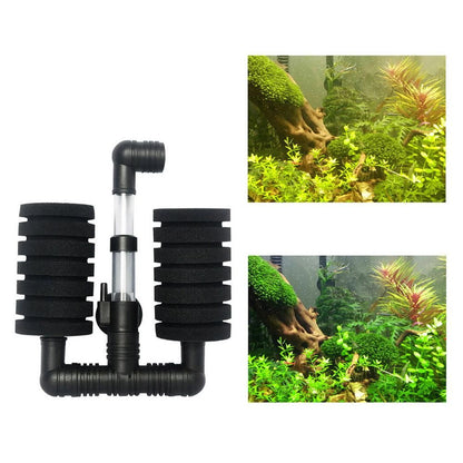 Aquarium Air Filter Bio Sponge Filter for Shrimp Betta Breeder Fish Tank Style 1 V1263-JX-6824