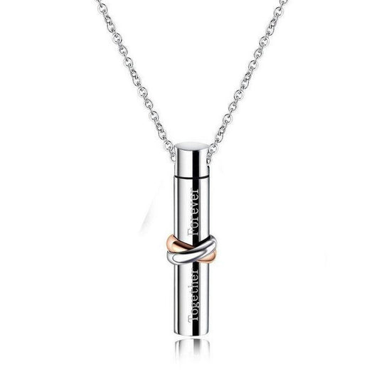 Pet Urn Necklace Pendant Titanium Steel Jewelry V1263-JX-6827