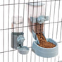 Automatic Food Water Dispenser Set Pet Feeder Bowl Set for Cage Light Blue V1263-JX-6828
