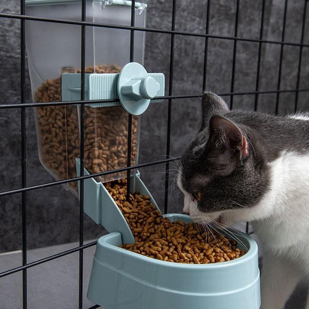 Automatic Food Water Dispenser Set Pet Feeder Bowl Set for Cage Light Blue V1263-JX-6828