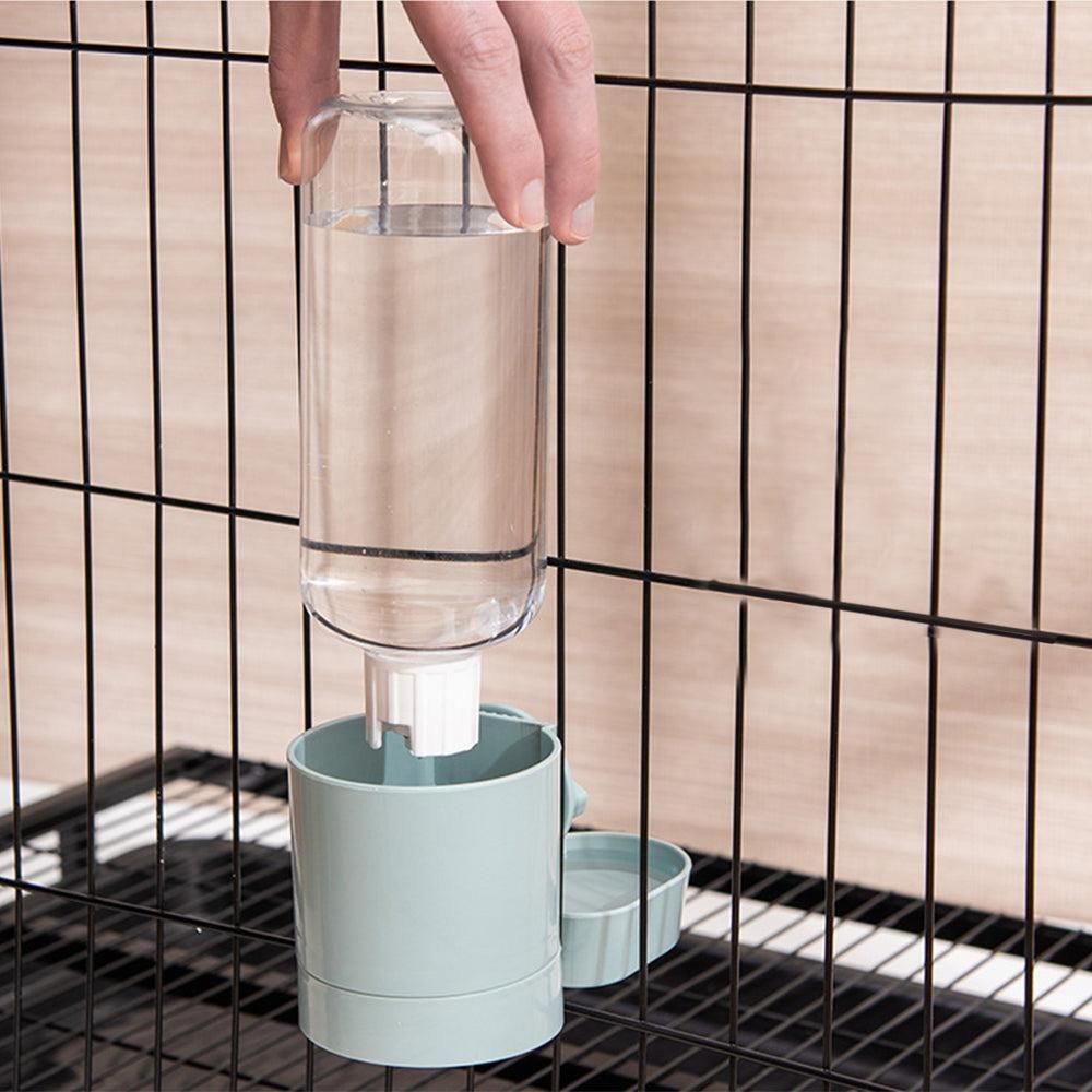 Automatic Food Water Dispenser Set Pet Feeder Bowl Set for Cage Light Blue V1263-JX-6828