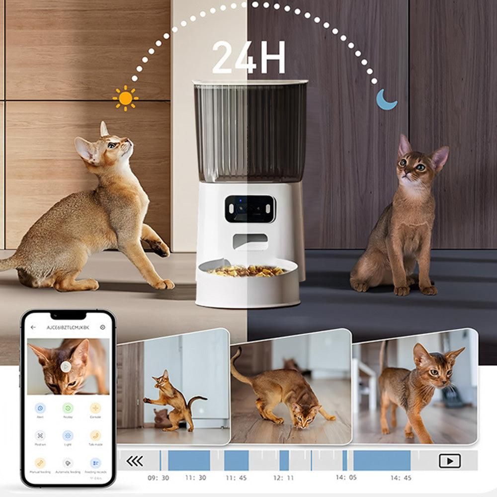 5L Smart Pet Feeder with Camera & Dual-Band WiFi - Automatic Dispenser V1263-JX-6836