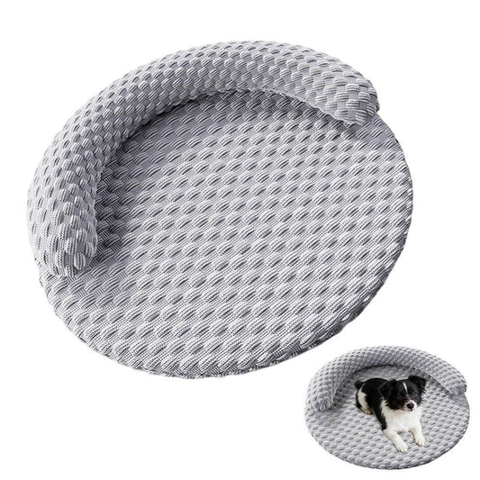 Washable Cooling Pet Bed with Removable Cover for Dogs & Cats - Dark Gray - S V1263-JX-6839-1